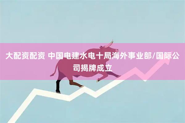 大配资配资 中国电建水电十局海外事业部/国际公司揭牌成立