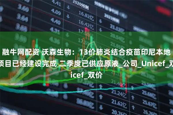 融牛网配资 沃森生物：13价肺炎结合疫苗印尼本地化项目已经建设完成 二季度已供应原液_公司_Unicef_双价